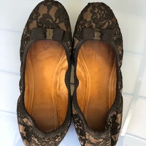 Salvatore Ferragamo lace flats